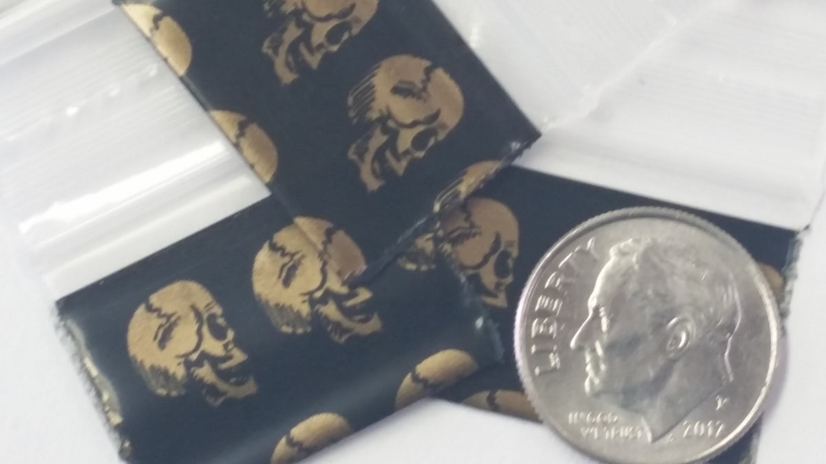Gold Skulls 1034 Original Apple Bags 1 x 3/4 inch