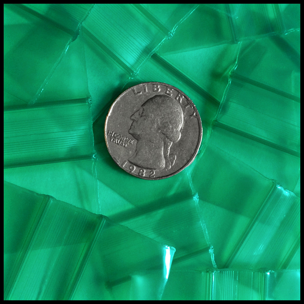 Green 5/8" x 5/8" Original Apple Bags made of durable material, perfect for storing and organizing small items.