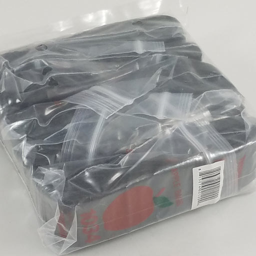 1034 Original Mini Ziplock 2.5mil Plastic Bags 1" x 3/4" Reclosable Baggies (Black) - The Baggie Store