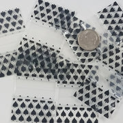 12534 Original Mini Ziplock 2.5mil Plastic Bags 1.25" x 3/4" Reclosable Baggies (Spades) - The Baggie Store