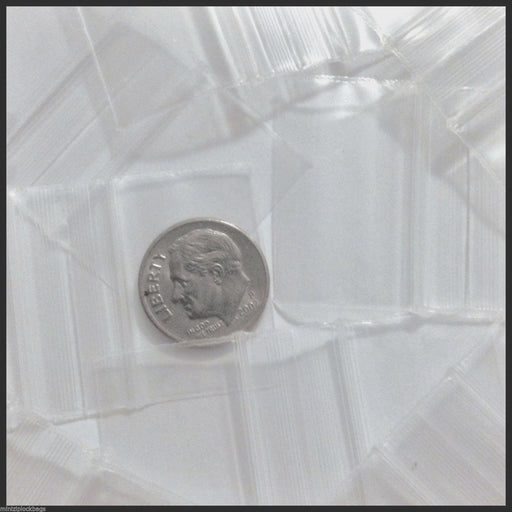 12534 Original Mini Ziplock 2.5mil Plastic Bags 1.25" x 3/4" Reclosable Baggies (Clear) - The Baggie Store