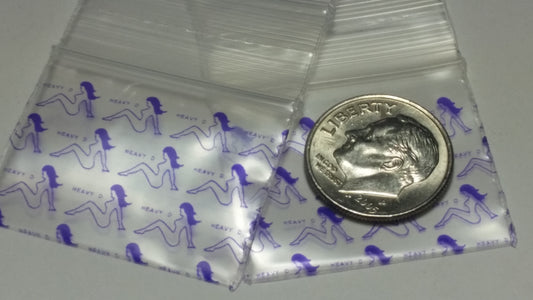 Original Apple Bags resealable bags, 1.25 x 1 inch, heavy-duty plastic storage bags for snacks or small items.