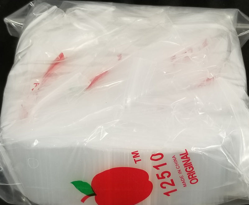 12510 Original Mini Ziplock 2.5mil Plastic Bags 1.25" x 1" Reclosable Baggies (Clear) - The Baggie Store