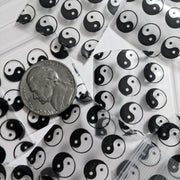 Original Apple Bags resealable bags featuring TaiJi/Yin Yang design, 1.25 x 1.25 inches, perfect for storage or packaging.
