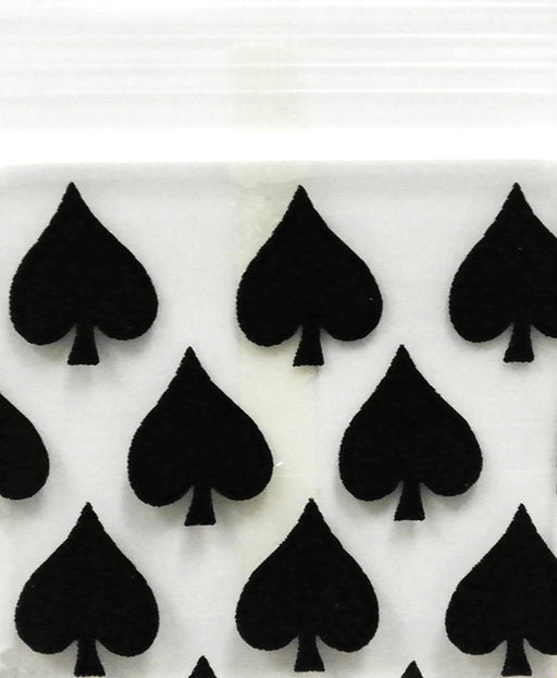 125125 Original Mini Ziplock 2.5mil Plastic Bags 1.25" x 1.25" Reclosable Baggies (Spades) - The Baggie Store