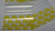 1510 Original Mini Ziplock 2.5mil Plastic Bags 1.5" x 1" Reclosable Baggies (Taxi Cab) - The Baggie Store