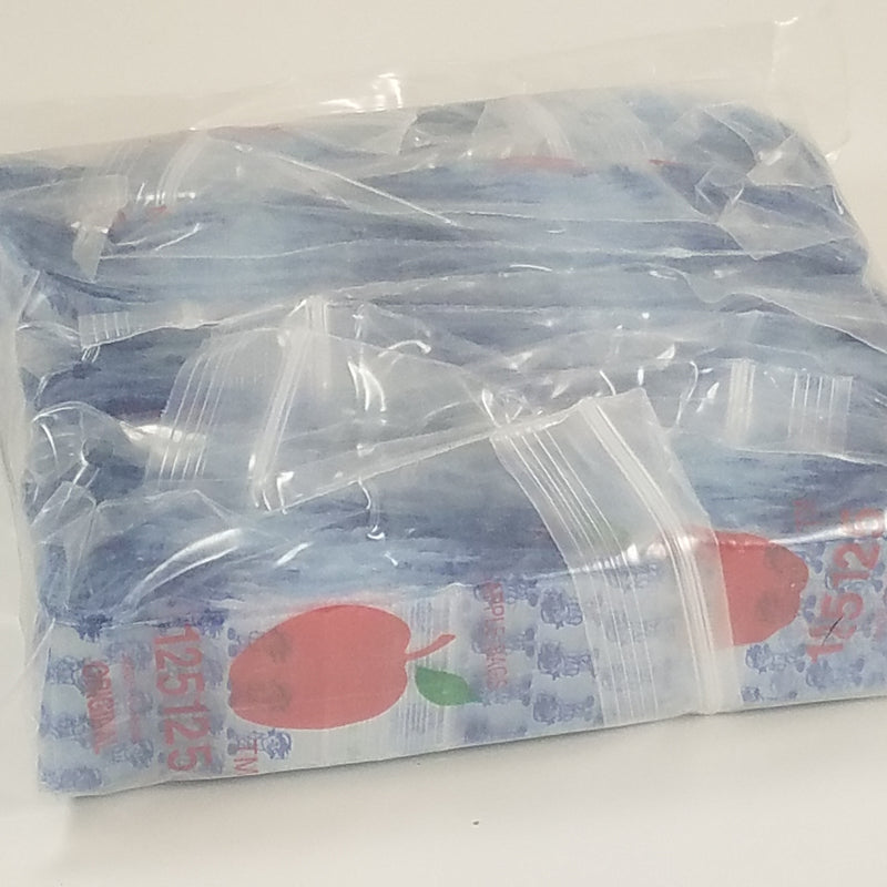 Blue Boy resealable Apple Bags by Original Apple Bags, 1.25 x 1.25 inches, perfect for packaging small items.