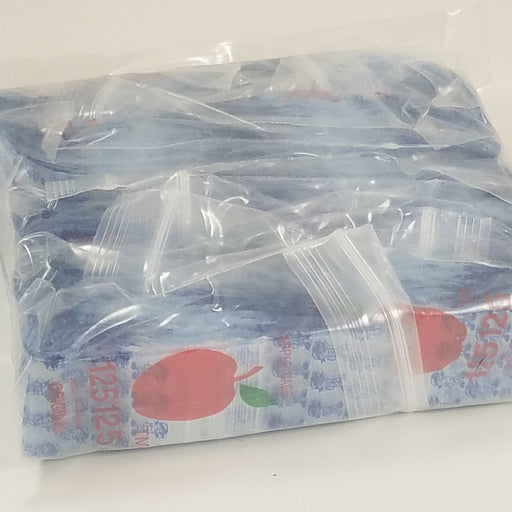 Blue Boy resealable Apple Bags by Original Apple Bags, 1.25 x 1.25 inches, perfect for packaging small items.