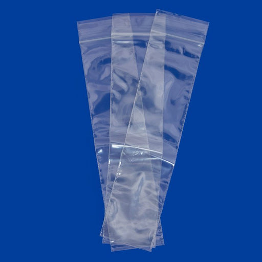 Set of 100 reclosable incense bags measuring 2x8 inches by Original Apple Bags, shown with sealed bag and incense inside.