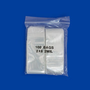 Set of 100 reclosable incense bags measuring 2x8 inches by Original Apple Bags, featuring resealable closures for packaging incense.