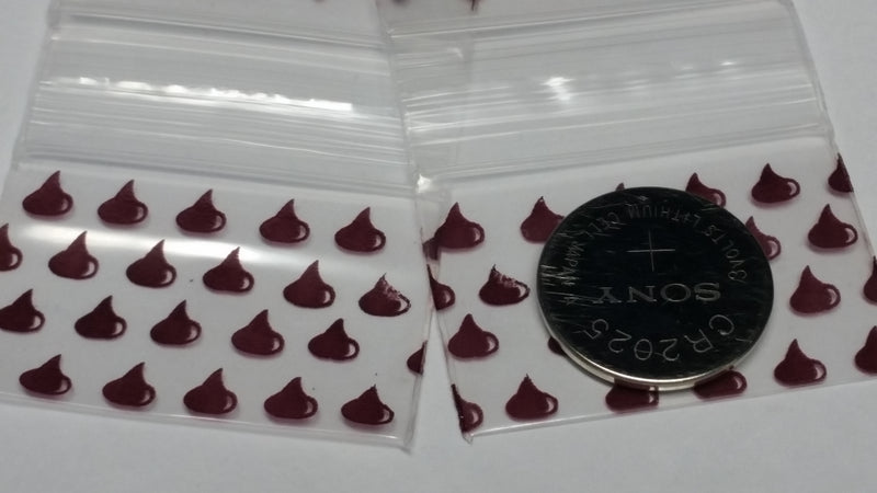 1510 Original Mini Ziplock 2.5mil Plastic Bags 1.5" x 1" Reclosable Baggies (Chocolate) - The Baggie Store