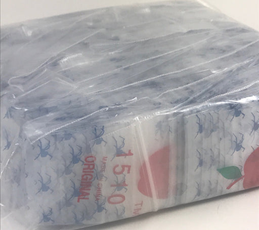 1510 Original Mini Ziplock 2.5mil Plastic Bags 1.5" x 1" Reclosable Baggies (Spider) - The Baggie Store