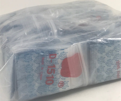 1510 Original Mini Ziplock 2.5mil Plastic Bags 1.5" x 1" Reclosable Baggies (Blue Devil) - The Baggie Store