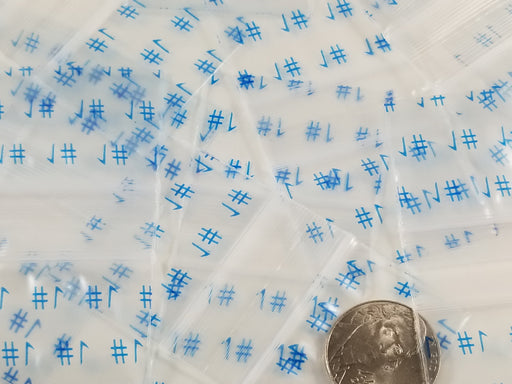 1510 Original Mini Ziplock 2.5mil Plastic Bags 1.5" x 1" Reclosable Baggies (Number One #1) - The Baggie Store