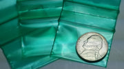 1510 Original Mini Ziplock 2.5mil Plastic Bags 1.5" x 1" Reclosable Baggies (Green) - The Baggie Store