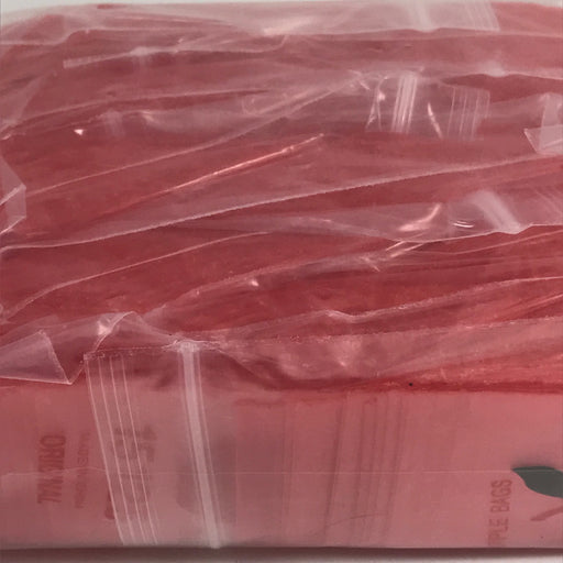 15125 Original Mini Ziplock 2.5mil Plastic Bags 1.5" x 1.25" Reclosable Baggies (Red) - The Baggie Store