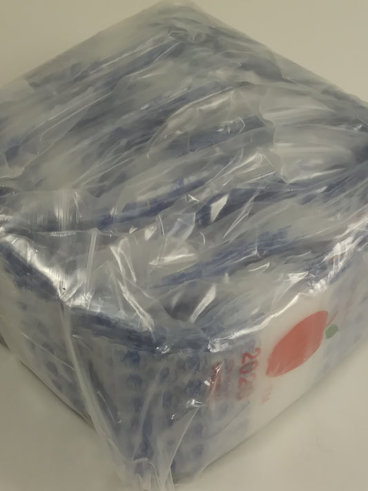 Original Apple Bags resealable bags, 2x2 inches, in smoky and fly designs, perfect for packaging and storage.