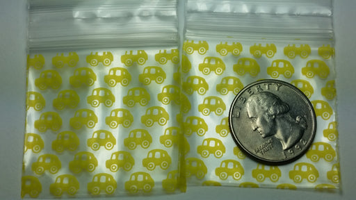 175175 Original Mini Ziplock 2.5mil Plastic Bags 1.75" x 1.75" Reclosable Baggies (Taxicab) - The Baggie Store