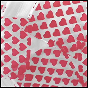 Heart-shaped design on 5858 Original Apple Bags measuring 5/8 inch by 5/8 inch, featuring a natural paper bag with heart pattern.