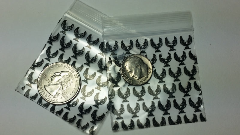 2020 Original Mini Ziplock 2.5mil Plastic Bags 2" x 2" Reclosable Baggies (Eagle) - The Baggie Store