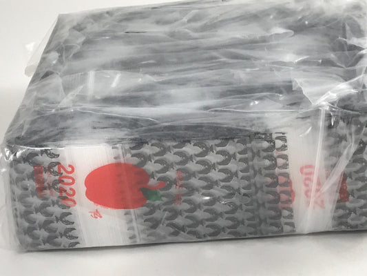 Resealable Original Apple Bags with eagle design, 2x2 inches, perfect for storing small items or snacks.