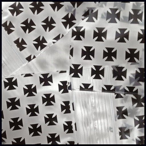 2020 Original Mini Ziplock 2.5mil Plastic Bags 2" x 2" Reclosable Baggies (Chopper/Iron Cross) - The Baggie Store