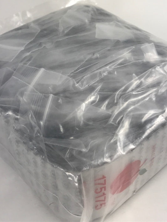 Black Spider resealable bags from Original Apple Bags, 1.75 x 1.75 inches, ideal for packaging small items.
