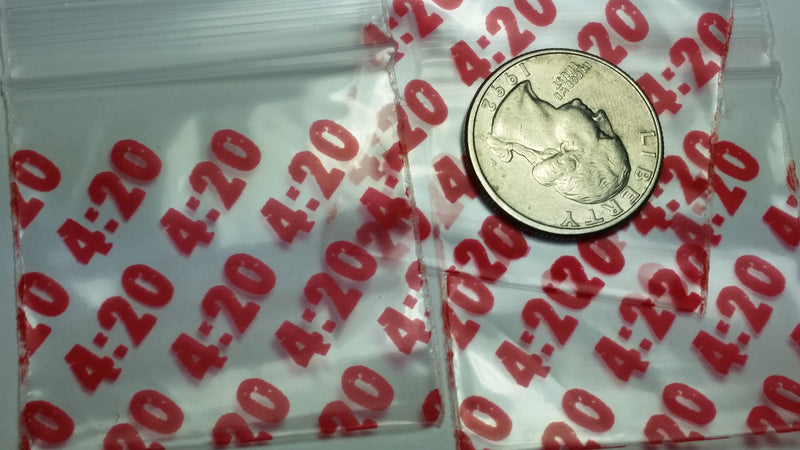 175175 Original Mini Ziplock 2.5mil Plastic Bags 1.75" x 1.75" Reclosable Baggies (4:20) - The Baggie Store