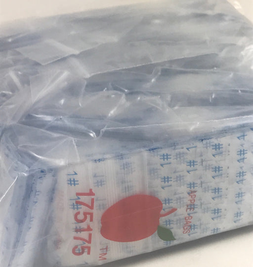 175175 Original Mini Ziplock 2.5mil Plastic Bags 1.75" x 1.75" Reclosable Baggies (Number One #1) - The Baggie Store