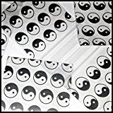 Original Apple Bags resealable bags featuring 1.5"x1.5" Taiji/Yin Yang design, ideal for storing small items or packaging.