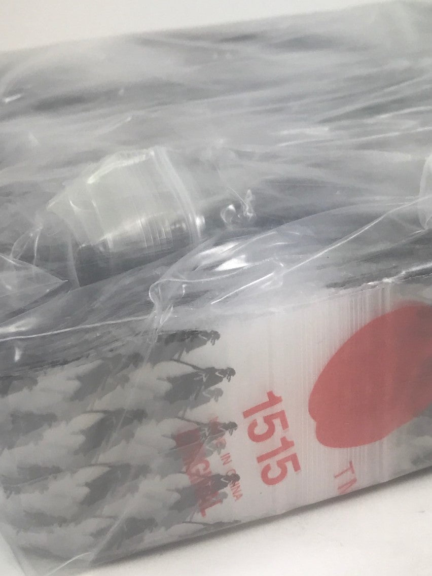 Resealable Original Apple Bags with 1.5 x 1.5-inch size, featuring SAMURAI branding and clear design for snack storage.