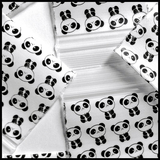 1515 Original Mini Ziplock 2.5mil Plastic Bags 1.5" x 1" Reclosable Baggies (Panda) - The Baggie Store