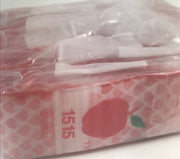 1515 Original Mini Ziplock 2.5mil Plastic Bags 1.5" x 1" Reclosable Baggies (Hearts) - The Baggie Store