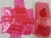 1515 Original Mini Ziplock 2.5mil Plastic Bags 1.5" x 1" Reclosable Baggies (Red) - The Baggie Store