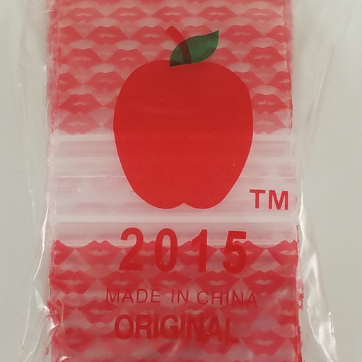 2015 Original Mini Ziplock 2.5mil Plastic Bags 2" x 1" Reclosable Baggies (Lips) - The Baggie Store