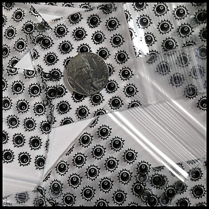 2020 Original Mini Ziplock 2.5mil Plastic Bags 2" x 2" Reclosable Baggies (Eight 8-Ball) - The Baggie Store