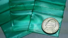 1510 Original Mini Ziplock 2.5mil Plastic Bags 1.5" x 1" Reclosable Baggies (Green) - The Baggie Store