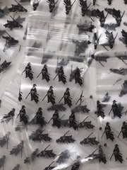 15175 Original Mini Ziplock 2.5mil Plastic Bags 1.5" x 1.75" Reclosable Baggies (Samurai Ninja) - The Baggie Store