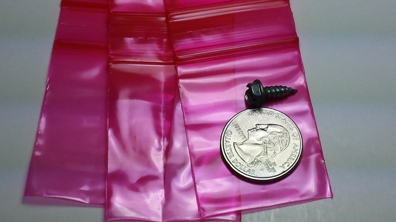 1520 Original Mini Ziplock 2.5mil Plastic Bags 1.5" x 2" Reclosable Baggies (Red) - The Baggie Store