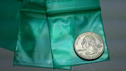 175175 Original Mini Ziplock 2.5mil Plastic Bags 1.75" x 1.75" Reclosable Baggies (Green) - The Baggie Store