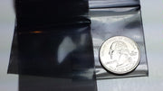 175175 Original Mini Ziplock 2.5mil Plastic Bags 1.75" x 1.75" Reclosable Baggies (Black) - The Baggie Store