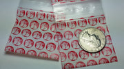 175175 Original Mini Ziplock 2.5mil Plastic Bags 1.75" x 1.75" Reclosable Baggies (Red Dog) - The Baggie Store