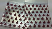 175175 Original Mini Ziplock 2.5mil Plastic Bags 1.75" x 1.75" Reclosable Baggies (Chocolate) - The Baggie Store