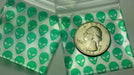 175175 Original Mini Ziplock 2.5mil Plastic Bags 1.75" x 1.75" Reclosable Baggies (Green Alien) - The Baggie Store