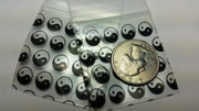 175175 Original Mini Ziplock 2.5mil Plastic Bags 1.75" x 1.75" Reclosable Baggies (Yin Yang/Taiji) - The Baggie Store