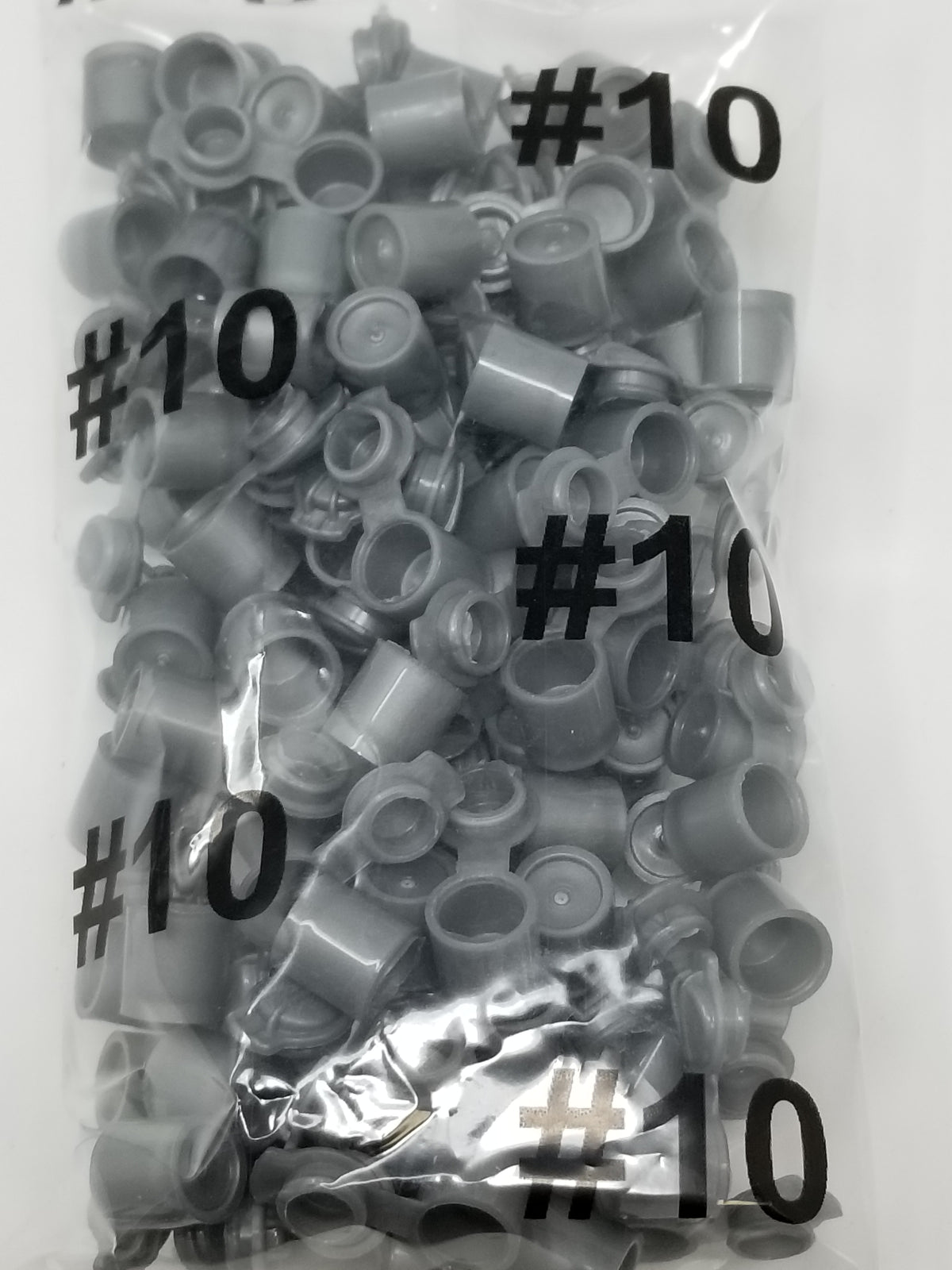 Set of 100 King Sting Products mini pop top trash cans, compact 1cm x 1cm pop top bottles, lightweight and versatile.