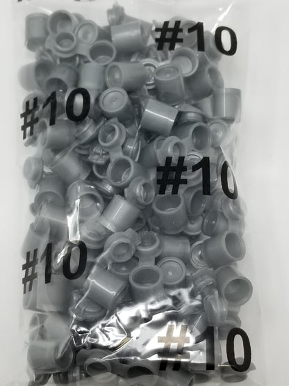 Set of 100 King Sting Products mini pop top trash cans, compact 1cm x 1cm pop top bottles, lightweight and versatile.