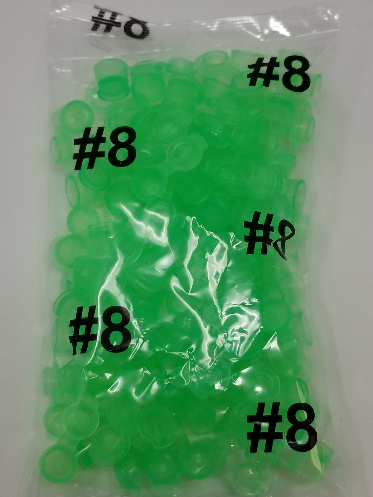 Set of 100 mini Pop Top trash cans by King Sting Products, small 8mm size with pop-up lids, lightweight and compact.