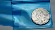 2015 Original Mini Ziplock 2.5mil Plastic Bags 2" x 1" Reclosable Baggies (Blue) - The Baggie Store
