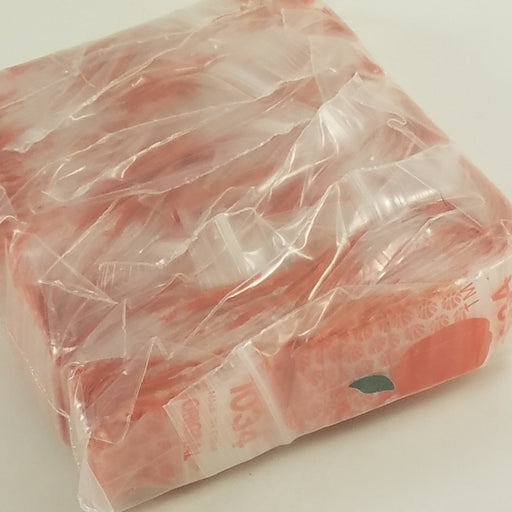 1034 Original Mini Ziplock 2.5mil Plastic Bags 1" x 3/4" Reclosable Baggies (Basketball) - The Baggie Store
